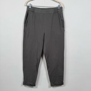 Eileen Fisher Organic Cotton Women's Gray Pull On Cuffed Pants, Size S